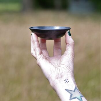 Small Personalised Steel Ring Bowl For 11th Anniversary, 2 of 10