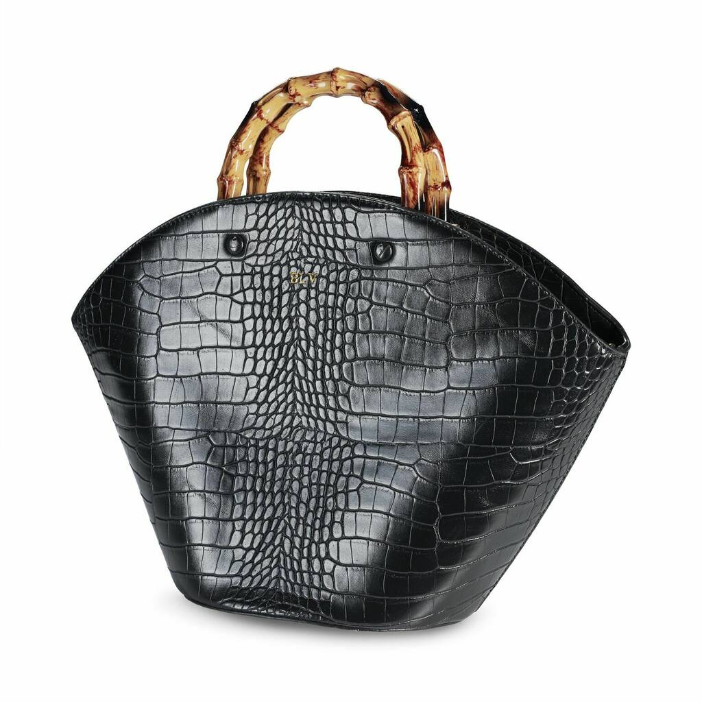 Fan Shaped Croc Bag By Lrm Goods
