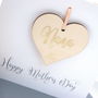 Grandma Mothers Day Wooden Heart Card, thumbnail 6 of 9