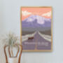 Wrangell St Elias National Park Travel Poster Art Print, thumbnail 5 of 8