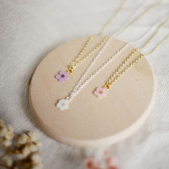 Cherry Blossom Pressed Flower Necklace, 4 of 5