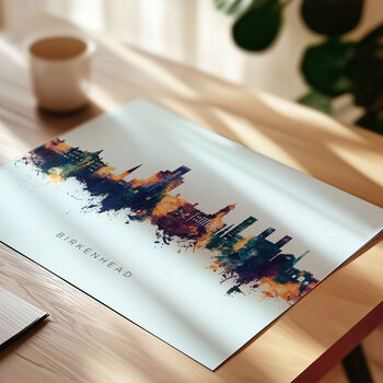 Birkenhead Skyline Cityscape Art Print, 8 of 12