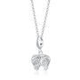 Sterling Silver Angel Wings Necklace, thumbnail 2 of 6