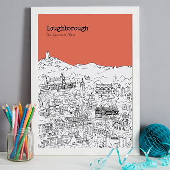Personalised Loughborough Print, 5 of 9