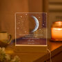 Personalised Moon Lamp Gift For Dad, Acrylic Night Light, thumbnail 3 of 5