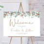 Christmas Wedding Welcome Sign, thumbnail 1 of 6