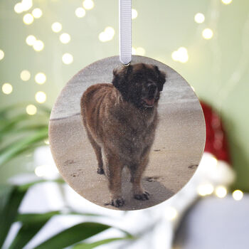 Pet Photo Wooden Christmas Tree Decoration, 6 of 8