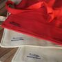 Handloom Cotton Artist Roll | Eco Friendly Art Supply Organiser For Kids | Ruby Red, Empty, thumbnail 4 of 4