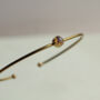 Vintage Brass Opal Bangle Bracelet, thumbnail 5 of 9