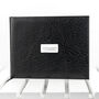 Personalised Luxury Black Leather Guest Book, thumbnail 9 of 9