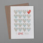 'I Love You' Heart Row Card, thumbnail 4 of 5