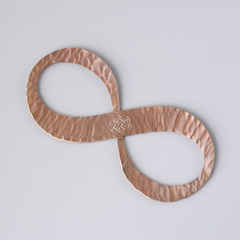 7th Anniversary Gift Copper Infinity Sculpture, 5 of 12