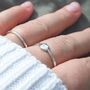 Personalised Hand Stamped Zodiac Starsign Ring, thumbnail 4 of 10