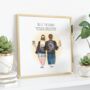 Gift For Him, Best Friend Print, Couples Gift, thumbnail 1 of 12