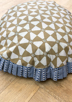 Frilly Dog Bed Yellow Checker, 6 of 7