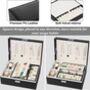 Jewelry Storage Box Case Organiser Travel Double Layer, thumbnail 5 of 6