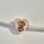 Rose Gold Plated Pandora Style Charm With Photo Or Image, thumbnail 1 of 5