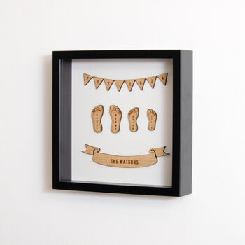 Personalised Family Footprint Frame, 7 of 11