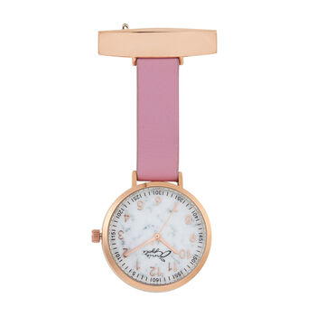 Annie Apple Meraki Leather Nurse Fob Watch, 4 of 7