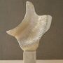 Handmade Silver Ripple Abstract Sculpture, thumbnail 1 of 2