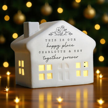Personalised Floral LED House, 5 of 5