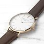 Men's Modern Vintage Personalised Leather Watch, thumbnail 4 of 12