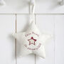 Personalised Embroidered Hanging Star Gift For Any Occasion, thumbnail 9 of 12