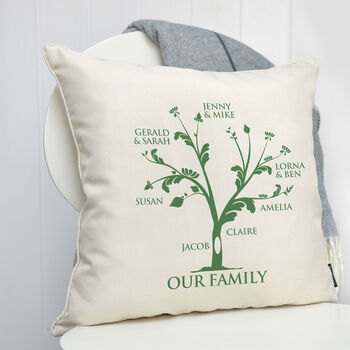 Personalised Family Tree Cushion, 8 of 10