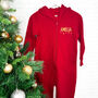 Believe's Personalised Kids Christmas Onesie Gold Stars, thumbnail 2 of 2