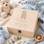 Personalised Baby Boy Teddy Keepsake Box, thumbnail 2 of 4