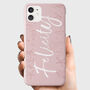 Personalised Dusty Pink Sketch Phone Case, thumbnail 1 of 6