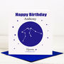 Star Sign Constellation Birthday Card For Him, thumbnail 1 of 3