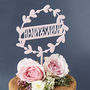 Personalised Floral Couples Cake Topper, thumbnail 8 of 8