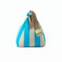 Hand Painted Linen Sustainable Doorstop In Stripe Print, thumbnail 8 of 12