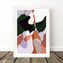 Terrazzo Abstract Leaf Shapes Art Print, thumbnail 7 of 8