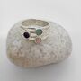 Personalised Mixed Gems Silver Ring, thumbnail 1 of 11