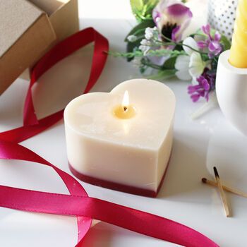 Anniversary Scented Heart Shaped Recycled Candle, 6 of 11