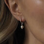 Freshwater Pearl Sterling Silver Hoop Earrings, thumbnail 1 of 3