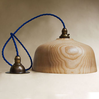 Loft Bell Wooden Ceiling Pendant Light, 2 of 3
