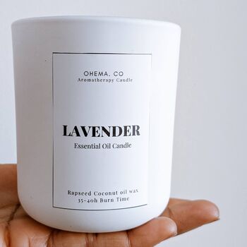 English Lavender Essential Oil Candle, 2 of 5