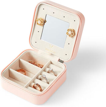 Small Travel Jewellery Organizer Storage Box Case, 7 of 12