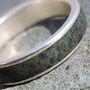 Silver Ring With Westmorland Green Slate Inlay, thumbnail 6 of 9