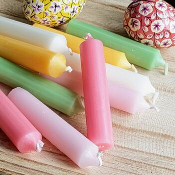 10 Short Dinner Candles | Pink Mix, 5 of 8