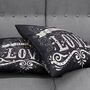 All You Need Is Love Cushion Cover With Black And White, thumbnail 4 of 7