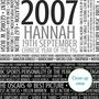 Personalised 18th Birthday Print Gift Year Facts 2007, thumbnail 6 of 12