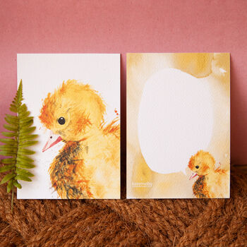 Inky Duckling Easter Luxury Postcards, 3 of 8