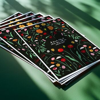 Olivia Dean “Man I Need” Floral Lyric Art Print, 8 of 9