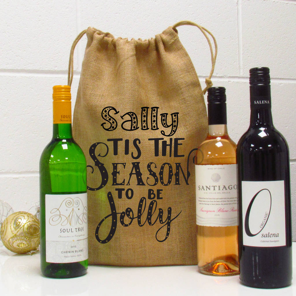 wine gift bags holiday