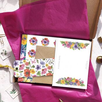 Colourful Flowers Stationery Gift Set, 3 of 6