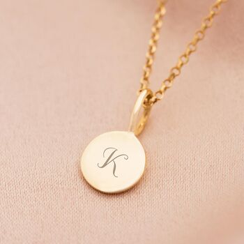 Micro Sterling Silver Sia Disc Personalised Necklace, 5 of 9